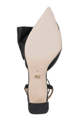 Black | Alease Pointed Toe Block Heels