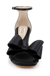 Black | Alysha Open Toe Kitten Heels