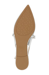 Silver | Bambi Pointed Toe Sling Back