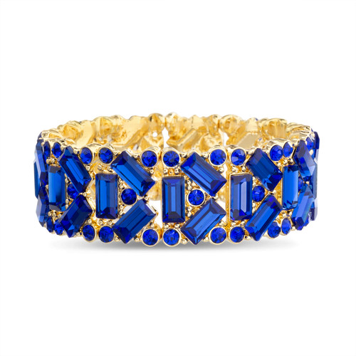 Gold | Geo Stone Stretch Bracelet Gold | Geo Stone Stretch Bracelet