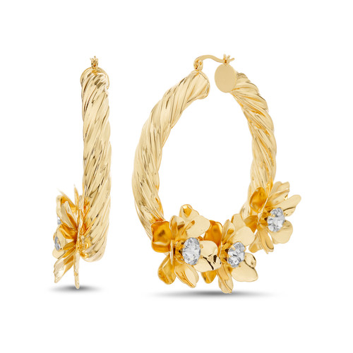 Ravishing Twisted Hoop Front Ravishing Twisted Hoop Front