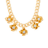 Riveting Flower Charm Necklace Front