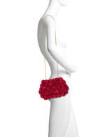 Magenta | Lulu Rosette Pouch Clutch Form