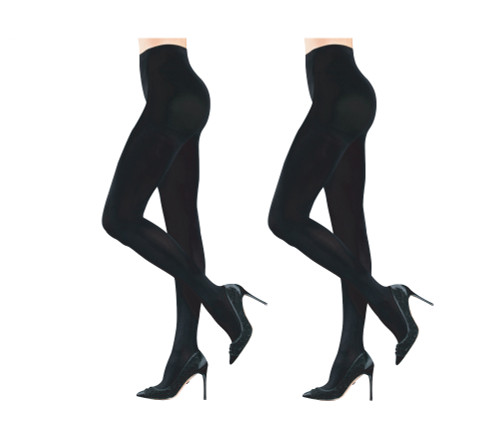 Black | Luxury Opaque Tights with Fleece Lining, 2 Piece Set Black | Luxury Opaque Tights with Fleece Lining, 2 Piece Set