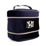 Blue Velvet | Rectangle Cosmetic Train Case