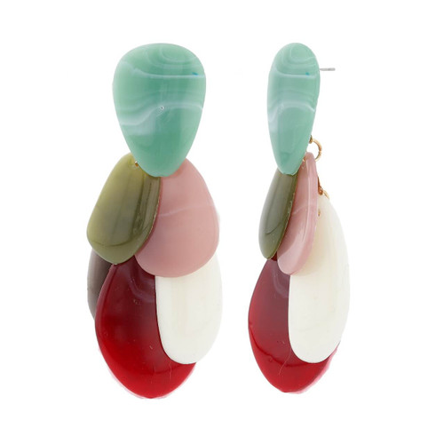 Multi | Multi Colored Stone Drop Earrings Multi | Multi Colored Stone Drop Earrings