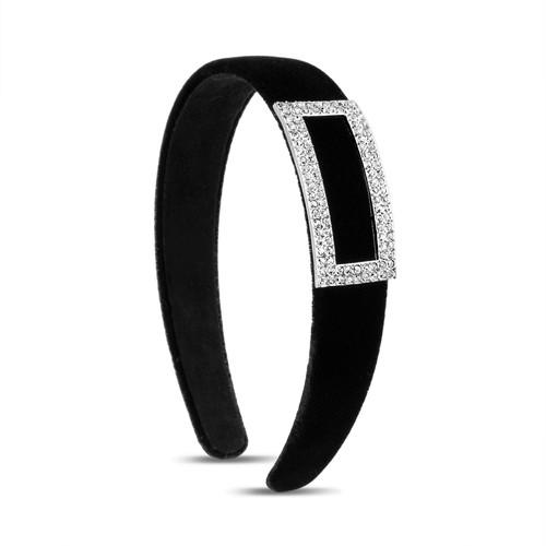 Black | Rhinestone Buckle Headband Black | Rhinestone Buckle Headband