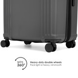 Grey | Evalyn 3 Piece Expandable Luggage Set