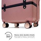 Rose Grace Luggage Set Wheels