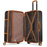 Retro Black Grace Luggage Set Interior