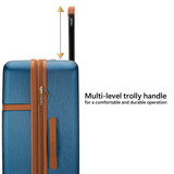 Retro Navy Grace Luggage Set Trolly