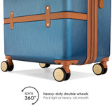 Retro Navy Grace Luggage Set Wheels