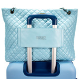 Light Blue | Diana Vegan Leather Tote Weekender Travel Bag