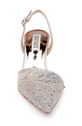 Nude | Brenna Rhinestone-Studded 2-Piece Slingbacks