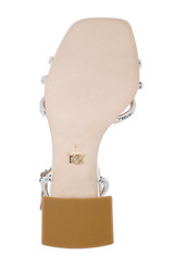 White | Brixley Block Heeled Sandal