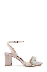 Blush | Clara Embellished Strap Evening Shoe