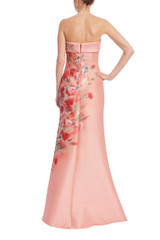 Rose Multi | Blossom Drift Strapless Gown Back