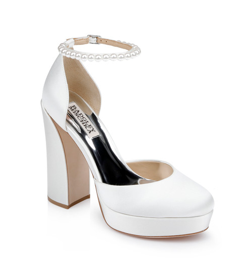 White | Felixa Platform with Gemstone Ankle Strap White | Felixa Platform with Gemstone Ankle Strap