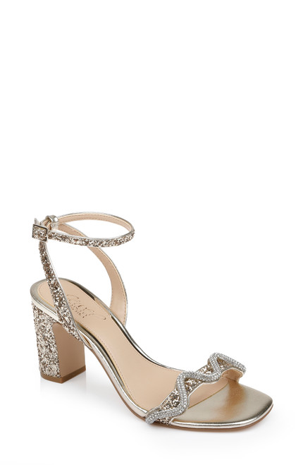 Gold | Gem Glitter Block Heel Sandal Gold | Gem Glitter Block Heel Sandal