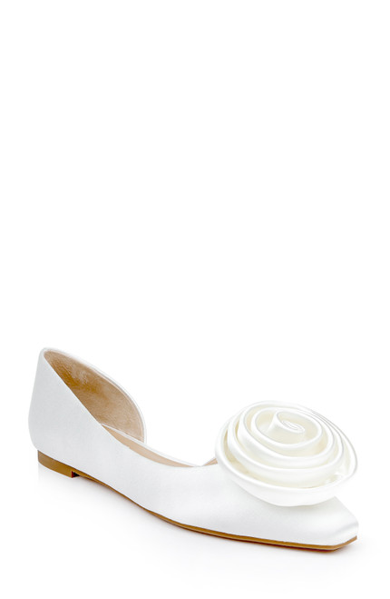 White | Jana d'Orsay Flats Front Side White | Jana d'Orsay Flats Front Side