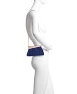 Navy | Haven Textural Satin Asymmetric Frame