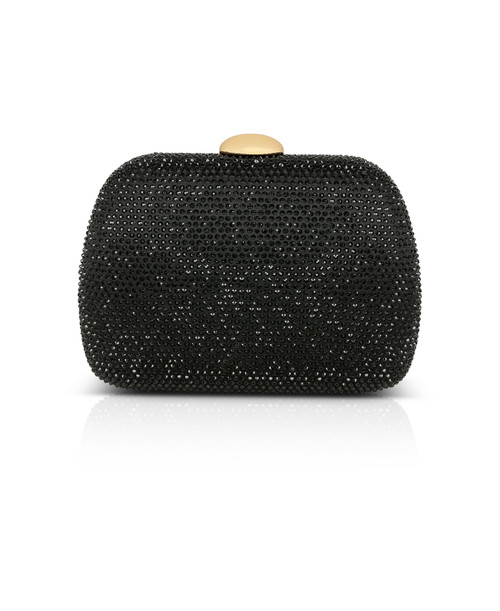 Black | Blossom Crystal Minaudière Black | Blossom Crystal Minaudière