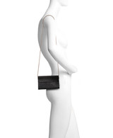 Black | Anna Edwardian Crystal Pattern Embellished Clutch