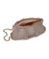 Gold | Lilibet Crystal Mesh Box Crossbody Open