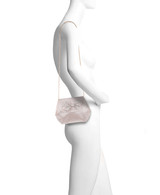 Champagne | Hallie Crystal Mini Baguette Pouch Clutch Form