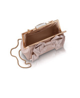Champagne | Mae Signature Satin Pouch Open