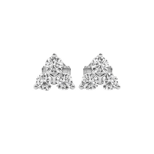 JOE1070-GW4 | Trinity Diamond Stud Earrings JOE1070-GW4 | Trinity Diamond Stud Earrings