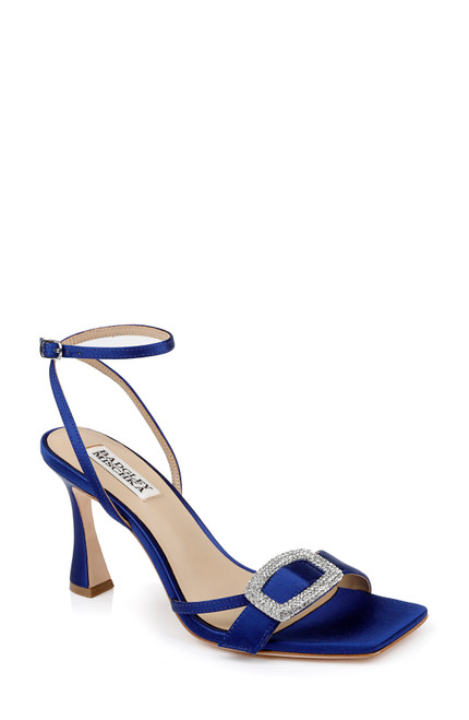 Indigo | Judith Heeled Square Toe Sandals Front Side Indigo | Judith Heeled Square Toe Sandals Front Side