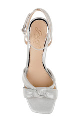 Silver | Valerie Open Toe Kitten Heels