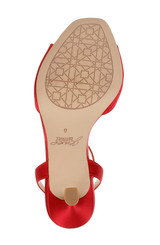 Luscious Red | Vida Rosette Peep Stiletto