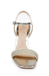 Gold | Heddia Woven Vamp Sandals