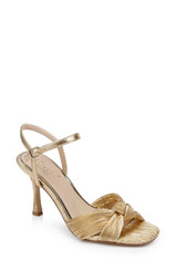 Gold | Hydee Pleated Stiletto Sandal