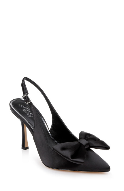 Black | Kourtnay Stiletto Slingback with Large Bow Black | Kourtnay Stiletto Slingback with Large Bow