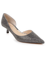 Smoke | Teegan Pointed Toe Kitten Heel Pumps