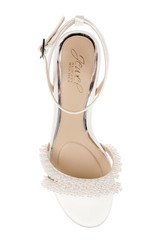 Ivory | Ninnette Mid Heel Sandals Top
