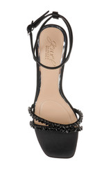 Black | Nayla Kitten Heel Sandals Top