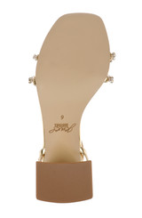 Gold Metallic | Nella Block Heel Sandals Sole