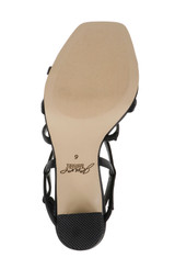Black | Eliza Strappy Block Heels Sandals Sole