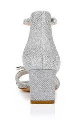 Silver | Lena Knotted Mid Heel