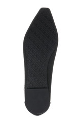Black | London Pearl Ankle Strap Flats