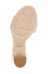 Champagne | Louise Peep-Toe Block Heel