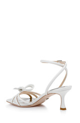White | Loyalty Knot Detail Sandal