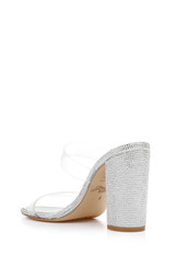 Clear | Lucero Block Heel Slide