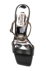 Black | Luna Mule With Sculptural Wedge