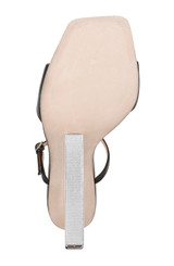 Black | Luna Mule With Sculptural Wedge