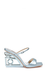 Soft Mint | Luna Mule With Sculptural Wedge